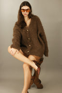 Jersey de Alpaca para mujer - "Bordeaux Dream"