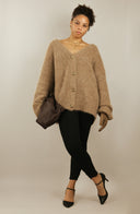 Jersey de Alpaca para mujer - "Bordeaux Dream"