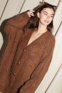 Jersey de Alpaca para mujer - "Bordeaux Dream"