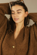 Jersey de Alpaca para mujer - "Bordeaux Dream"