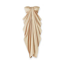 Vestido largo de mujer de raso color champán - "Athena"