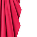 Vestido largo de mujer satinado rosa - "Afrodita"