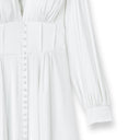 Vestido de mujer de raso blanco - "Selene"