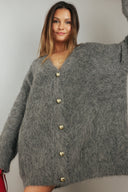 Jersey de Alpaca para mujer - "Bordeaux Dream"