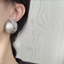Boucles d'oreilles rondes