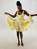 Short floral dress for women - 'Artemis'