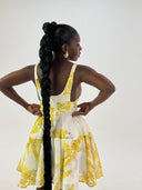 Short floral dress for women - 'Artemis'