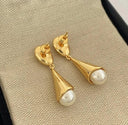 Boucles d'oreilles longues en perles