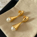 Boucles d'oreilles longues en perles