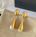 Boucles d'oreilles longues en perles