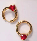 Pendientes rojos vintage