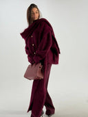 Echarpe longue femme - "Bordeaux Dream" Echarpes EVENCES 