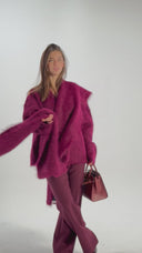 Bufanda larga de mujer - "Bordeaux Dream"