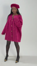 Vestido de alpaca para mujer - "Pink by Célia"