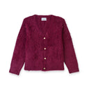 Pull femme en Alpaga - "Bordeaux Dream" Cardigan EVENCES 