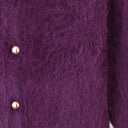 Pull femme en Alpaga - "Purple Orchid" Cardigan EVENCES 